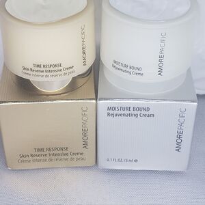 NEW-AMOREPACIFIC LOT MOISTURE BOUND Creme .1 oz Time Response Creme .2 oz